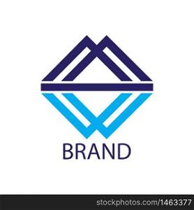 business corporate initial mw logo vector