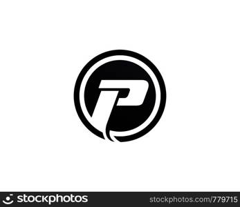 Business corporate letter P logo design vector