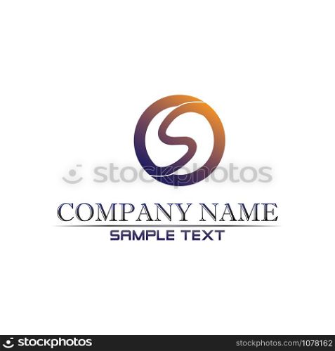 Business corporate letter S logo design vector