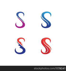 Business corporate letter S logo design vector