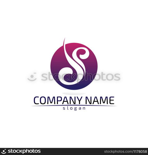 Business corporate letter S logo design vector