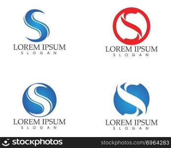 Business corporate letter S logo design vector
