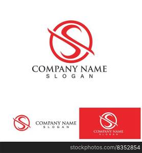 Business corporate letter S logo design vector.