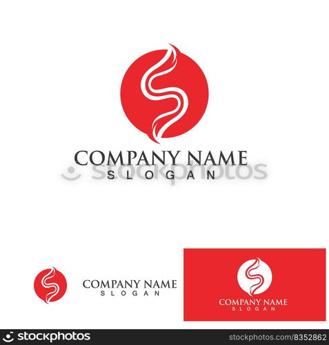 Business corporate letter S logo design vector.