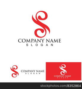 Business corporate letter S logo design vector.