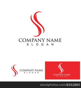 Business corporate letter S logo design vector.