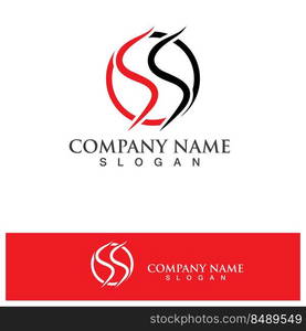 Business corporate letter S logo design vector.