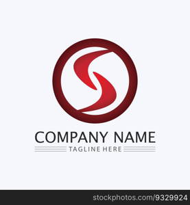 Business corporate letter S logo design vector.