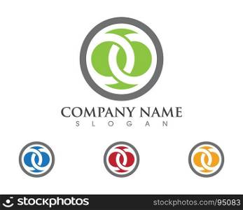 Business corporate logo design template. Business corporate abstract unity vector logo design template