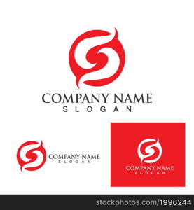 Business corporate S letter logo design vector