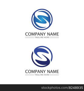 Business corporate S letter logo design vector