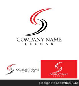 Business corporate S letter logo design vector