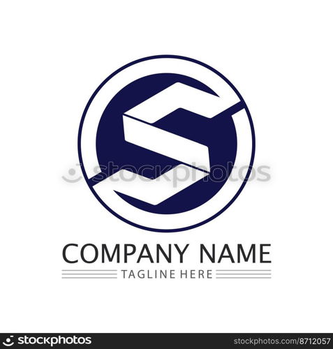 Business corporate S letter logo design vector