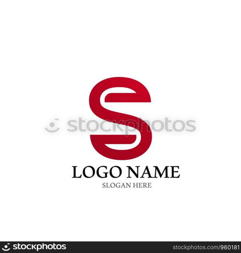 Business corporate S letter logo design vector