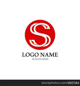 Business corporate S letter logo design vector