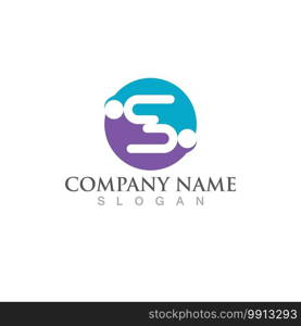 Business corporate S letter logo design vector