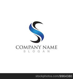 Business corporate S letter logo design vector