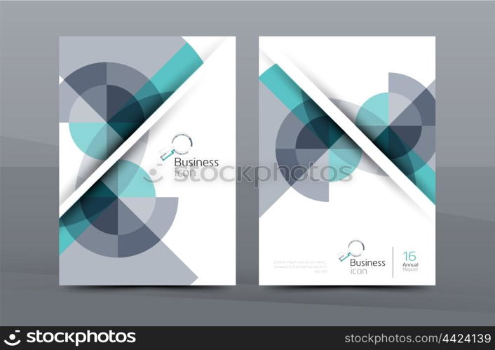 Business cover page design, brochure flyer layout, abstract presentation background poster, A4 size