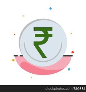 Business, Currency, Finance, Indian, Inr, Rupee, Trade Abstract Flat Color Icon Template
