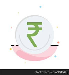 Business, Currency, Finance, Indian, Inr, Rupee, Trade Business Logo Template. Flat Color