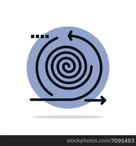 Business, Cycles, Iteration, Management, Product Abstract Circle Background Flat color Icon
