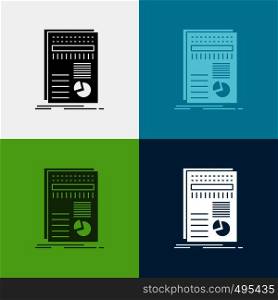 business, data, finance, report, statistics Icon Over Various Background. glyph style design, designed for web and app. Eps 10 vector illustration. Vector EPS10 Abstract Template background
