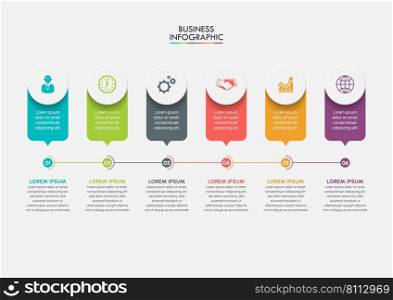 Business data visualization. timeline infographic icons designed for abstract background template 