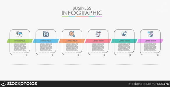 Business data visualization. timeline infographic icons designed for abstract background template milestone element modern diagram process technology digital marketing data presentation chart Vector