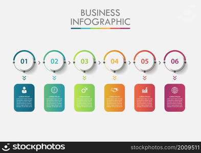 Business data visualization. timeline infographic icons designed for abstract background template milestone element modern diagram process technology digital marketing data presentation chart Vector