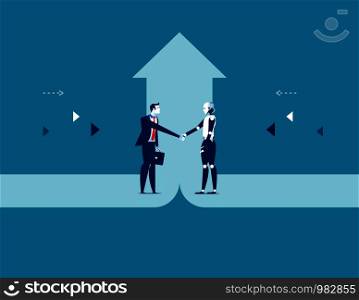 Business deal. Concept business success vector illustration.