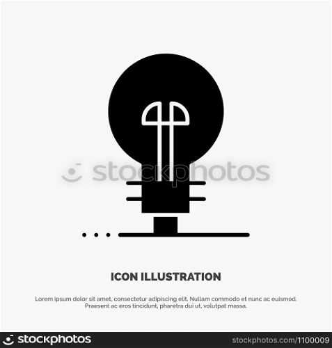 Business, Defining, Management, Product solid Glyph Icon vector