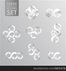 Business design elements icon set, three dimensional quality icon with a lot of variety ideal for business , flayer and presentation.
