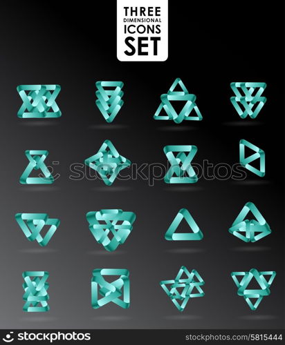 Business design elements icon set, three dimensional quality icon with a lot of variety ideal for business , flayer and presentation.