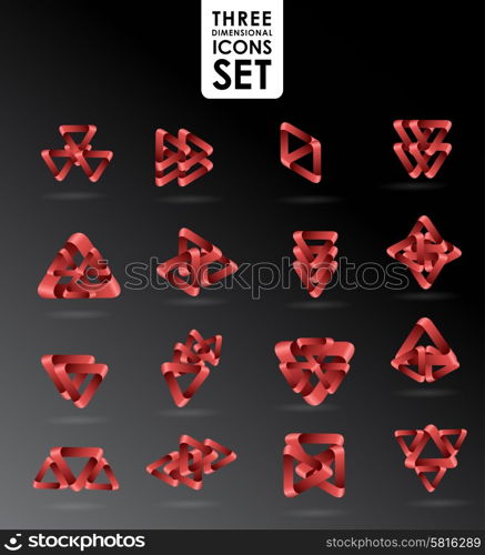 Business design elements icon set, three dimensional quality icon with a lot of variety ideal for business , flayer and presentation.