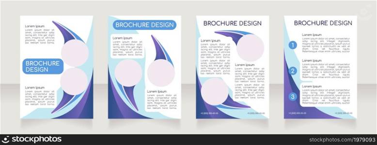 Business development efficiency blank brochure layout design. Vertical poster template set with empty copy space for text. Premade corporate reports collection. Editable flyer paper pages. Business development efficiency blank brochure layout design