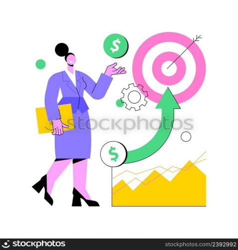 Business direction abstract concept vector illustration. Business strategy, long and short term planning, vision and setting goals, company growth, change direction c&aign abstract metaphor.. Business direction abstract concept vector illustration.
