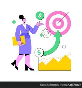 Business direction abstract concept vector illustration. Business strategy, long and short term planning, vision and setting goals, company growth, change direction c&aign abstract metaphor.. Business direction abstract concept vector illustration.