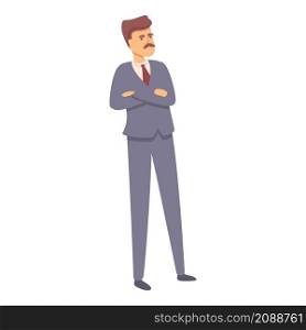 Business discrimination icon cartoon vector. Gender inequality. People prejudice. Business discrimination icon cartoon vector. Gender inequality