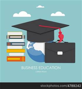 Business Education Concept. Trends and innovation in education. Vector Illustration EPS10 . Business Education Concept. Trends and innovation in education.