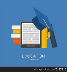 Business Education Concept. Trends and Innovation in Education. Vector Illustration EPS10. Business Education Concept. Trends and innovation in education.