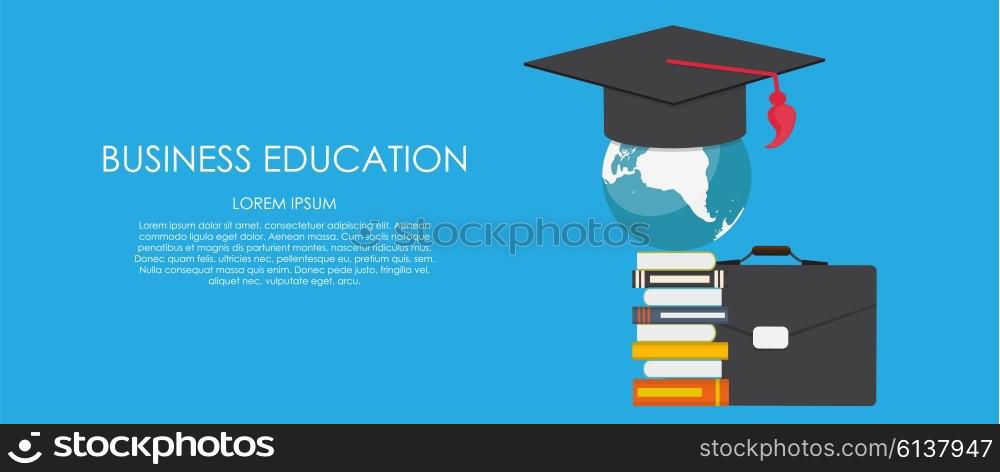 Business Education Concept. Trends and innovation in education. Vector Illustration EPS10. Business Education Concept. Trends and innovation in education.