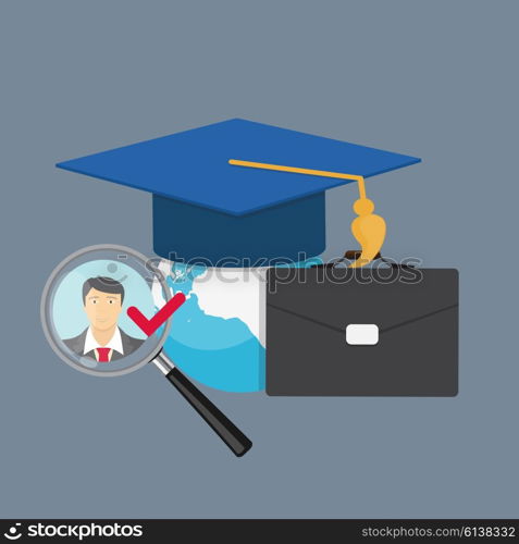 Business Education Concept. Trends and innovation in education. Vector Illustration EPS10. Business Education Concept. Trends and innovation in education.