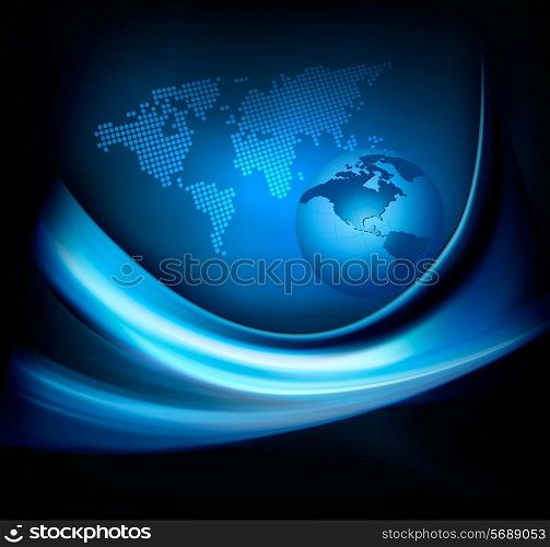 business elegant abstract background with globe