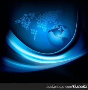 business elegant abstract background with globe