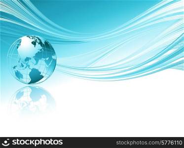 Business elegant abstract background with globe. Vector illustration. Business elegant abstract background with globe.