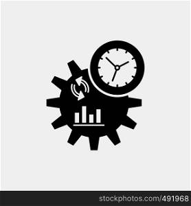 Business, engineering, management, process Glyph Icon. Vector isolated illustration. Vector EPS10 Abstract Template background