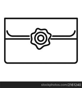 Business envelope icon outline vector. Mail letter. Paper post. Business envelope icon outline vector. Mail letter