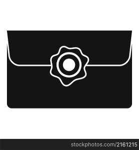 Business envelope icon simple vector. Mail letter. Paper post. Business envelope icon simple vector. Mail letter