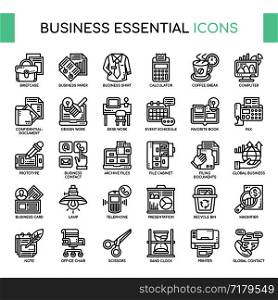 Business Essential , Thin Line and Pixel Perfect Icons