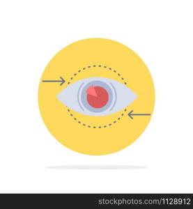 Business, eye, marketing, vision, Plan Flat Color Icon Vector